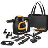 McCulloch MC1230 Handheld Steam Cleaner with Extension Hose,Quick heat-up time, 11-Piece Accessory Set, Chemical-Free Cleaning for Tile, Black