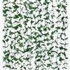 Weldomcor 8 Pezzi da 2,45 m Artificiale Ghirlanda di Fiori Rose Viti Fiori di Seta Appesa Rattan Ghirlanda All'aperto Decorazioni per Arco di Nozze Camera da Letto Casa Decorazione（Bianco)