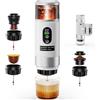 reffmov Macchina Caffe Portatile, Caffettiera Portatile 3-in-1 con batteria 2 x 7500 mAh,20 Bar, Autoriscaldante,USB-C,piccola macchina da caffè 3 in 1 con caffè macinato e capsule (NS & DG) per camper