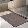 Z·Bling Tappetino Bagno Diatomite 40x90cm,Tappetino Doccia Assorbente Antiscivolo,Tappeto Bagno Assorbente,Tappeto Scendi Doccia,Marrone