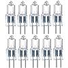 ShuoHui 10 luci alogene G4, 10 W, luce bianca calda, protezione UV 12 V DC