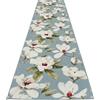 SalGiu Tappeto Cucina al Metro Fantasia Magnolie Fiori Passatoia Antiscivolo Lavabile Gommato Pvc (Polvere, 3,5 metri)