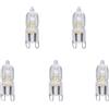 Osram Halopin 66733 - Confezione da 5 lampadine alogene, 33 Watt, 230 Volt, G9, dimmerabile, luce bianca calda, 460 lumen, lampadina alogena, lampadina alogena