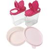 Tupperware Hitparade - Set di barattoli per spezie da 250 ml, rosa + 2 contenitori giganti per spezie da 250 ml, senza BPA, colore rosso trasparente