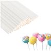 Sufune 100 Pezzi Bastoncini per Cake Pop,Bastoncini per Lecca Lecca, 100 * 3mm Cartaceo,di Caramelle per la Fabbricazione di Dolci, Cupcake, Torta, Dessert