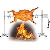 Aomdom Girarrosto Elettrico,Aomdom 15W Girarrosto per Barbecue Universale 70kg Barbeque Elettrici da Esterno Altezza Regolabile in 5 Livelli per Campeggio Escursionismo Picnic