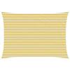vidaXL Telo Ombra 3 x 6 m HDPE Rettangolare Giallo e Bianco