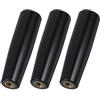 Hohopeti 3 maniglie per barbecue in bachelite M10 x 100 mm, con filettatura in rame, resistente al calore, impugnatura girevole per spiedini e forchetta da barbecue, universale per accessori per