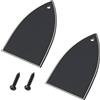 EMSea 2 Pezzi Di Copertura Per Truss Rod Per Chitarra Con Viti 25x37,5x43,5 Mm Per Chitarra Elettrica Nera