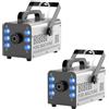 U`King 2pcs Macchina del fumo portatile 1000W 6 RGB LED con Telecomando