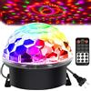 Memzuoix, luci stroboscopiche da discoteca, con telecomando, luci a sfera magiche a LED con 6 colori attivati dal suono, luci da DJ per festival, club, bar, feste, matrimoni, Home Show