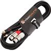VisioSound Cavo Twin 2 x XLR Femmina a 2 x Connettore RCA Phono Oro/Cavo Patch Segnale Audio 3m