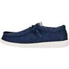 HEYDUDE Hey Dude Wally Canvas - Scarpe Uomo Slip-On - Mocassini, Navy, 48