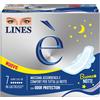 Lines È Notte Assorbente con ali per la notte e i flussi abbondanti, 7 assorbenti