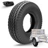 ECOVELO 1 Pneumatico 4.80/4.00-8 + Camera D'Aria Rinforzato 4PR Gomme Copertone per Ruote Carrello Rimorchio da Barca