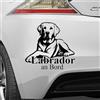 Pegatina Promotion On Board a Bordo Labrador Retriever Lab V2. Adesivo per Auto, Camper, Laptop, Tatuaggio da Parete, Colore e Dimensioni a Scelta