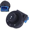 YAOPEI Pulsante di regolazione specchi presa blu per Citroen Berlingo C2 C3 C6 C-Elysee Xsara Peugeot 1007 Partner 1855.26 6545.KS 6545KS