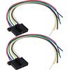 The Lord of the Tools 2PCS Fanale Posteriore Lampada Cablaggio Cablaggio Connettore Spina 1778452 Compatibile con Transit Mk6 Mk7 2006-2014 6 Pin 30cm
