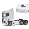 SpedUpX OH32T01 1/32 6x6 Rc Truck, 2.4G RTR RC Rock Crawler Off-Road Truck Hobby Model (versione Frame Kit/Bianco)