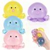 Fukaisu 4pz Palline Antistress a Forma di Polpo, Simpatici Giocattoli Antistress Lenta Risalita Animale Marino Polpo Realistico da Spremere per Ufficio Casa Feste per Il Unwind Degli Adulti (4 Colori)