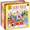 Ludattica - Secret puzzle Pirati - Puzzle 24 pezzi bambini 3+ - Due giochi in uno - Dimensione 50 x 35cm - Made in Italy