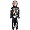 IKALI Costume del teschio osseo di Halloween Jumpsuit dello scheletro del bambino per i ragazzi delle ragazze 4-6 anni