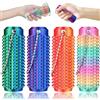 VyxStelyndric 4 Pezzi Little Ouchies Pain Fidget,Pain Stim Fidget Giocattolo,Spiky Grippie Stim Keechchain,Mini Fidgets Toy Tascabile,Giocattolo Sensoriale ADHD per Alleviare l'Ansia, Amici e Colleghi Regalo Antist