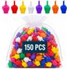 Generic Mini dita medie | Confezione 150 manine colorate capovolgi