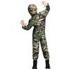 IKALI Bambini Mummia Zombie Costume Ragazzi Ragazze Halloween spaventoso Faraone egiziano Bodysuit per Fancy Dress Up Party 4-6 anni