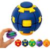 Generico Palla cinetica push-to-spin, spinner sensoriale con pressione e rotazione automatica 2 in 1, giocattolo da tavolo stampato in 3D, gioco di decompressione portatile per alleviare lo stress (Blue)