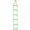 Generic Scala da Arrampicata per Bambini in plastica da Esterno a Sei sezioni, Scala a Corda Regolabile in Altezza con capacità di 150 kg, Attrezzatura Durevole in Nylon e plastica per (Verde)