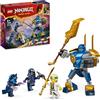 LEGO NINJAGO Pack Mech da Battaglia di Jay, Giochi per Bambini e Bambine da 6 Anni in su, Action Figure Giocattolo da Costruire con 4 Minifigure tra cui Master Lloyd e Armi Accessorie 71805