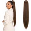 CAISHA 65cm Lunga Coda die Cavallo Kim Extensions Per I Capelli Con Coulisse Parrucche Donna Liscio Marrone Chiaro PH606