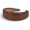 styleBREAKER Cerchietto imbottito donna in similpelle,Mocca Brown