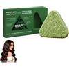 SylFloe Bsapy Shampoo Solido, Bsapy Shampoo Solido Cinese Triangolare,120g