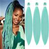 YDDM Capelli Per Treccine Africane Verde Menta Extension Treccine Texture Yaki Easy Install per Principianti 20 Pollici 3 Pezzi Capelli Leggeri e Naturali per Box Braids, Twist e Crochet