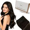 Hetto Extension Capelli Veri Tessitura 30cm 70g Marrone Scuro