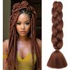 Benehair Extension Per Treccine Africane 60 cm Treccia Capelli Extension Colorate Jumbo Treccia Finta Capelli Fibra Sintetica Extensions per Treccine Marrone chiaro