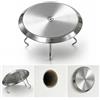 Beekeg Coperchio per foro per camino, flessibile, regolabile, in acciaio inox, con chiusura a morsetto regolabile, capsula da parete per camino e camino (80/100/120 (75-130 mm)