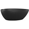 Vente-unique - Vasca da bagno freestanding 1 posto Apulia - acrilico - nero