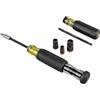 Klein Tools 80083 Set di bussole a percussione SAE 7 in 1 e cacciavite multi-punta 14 in 1 a lunghezza regolabile, 2 pezzi