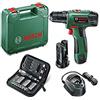 Bosch PSR LI-2 10.8V Trapano Batterie Psr Li-2 + Kit, verde