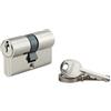 Thirard Cilindro europeo SA 21 x 21 mm nichelato, 3 chiavi - THIRARD | Protezione antistrappo, finitura nichelata, meccanismo a perni, compatibile con porte interne ed esterne