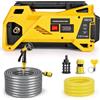 Roadtime Pompa dell'acqua a batteria per Dewalt 20V (senza Batteria) | 80W, Pompa Autoadescante Portatile, Tubo Uscita 10 m, Ingresso 3 m, Pistola, Display, per Irrigazione