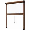 Paluplus Zanzariera Verticale a Rullo di colore Marrone, Tenda Riducibile con Struttura in Alluminio e Chiusura Rallentata, Montaggio semplice e veloce, per zanzare e insetti -3712F -4,3 (100x170 cm)