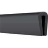 Protalwell Bordo in gomma, 3/32 U Canale Bordo Trim, Adatto per 1/16 a 1/8, Protezione Bordo per Lamiera, Lunghezza 200 pollici, Colore Nero