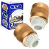 MONTERAL 2 Pezzi Raccordo Antielettrolitico con Filettatura Maschio e Femmina 3/4"