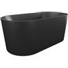Vente-unique - Vasca da bagno freestanding 1 posto Aliena - acrilico - nero