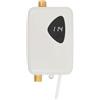 JAYEUW Scaldacqua istantaneo elettronico, 3800 W, 220 V, mini scaldabagno con indicatore di temperatura, plug-and-play, scaldabagno elettrico senza serbatoio, regolatore elettronico (grigio)