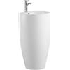 Vente-unique - Lavabo con i piedini Milos - L 50cm x P 50cm x H 83cm - ceramica - bianco